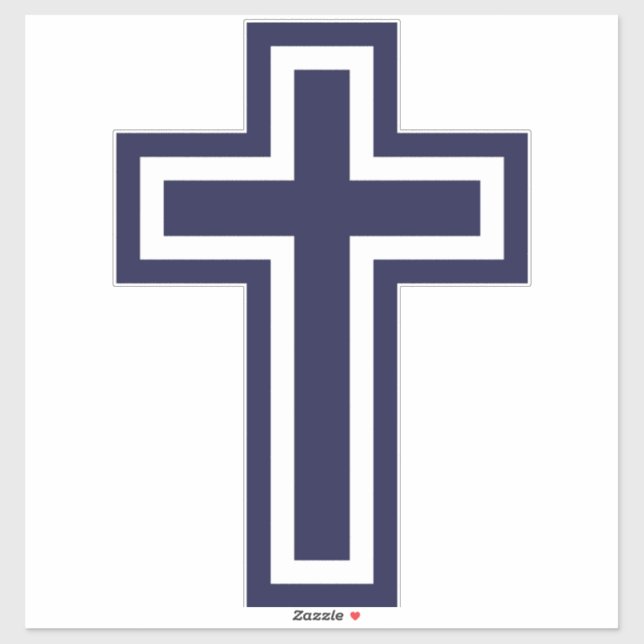 Blue Christian cross different variants (Sheet)