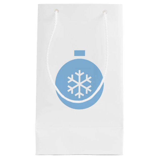 Blue Christmas Ball Gift Bag (Front)