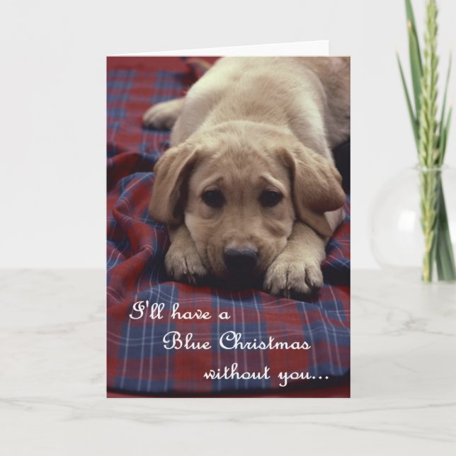 Blue Christmas card (Front)