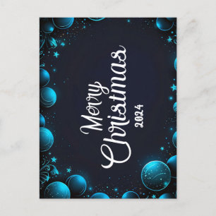 Blue Christmas - Cartes Pour Fêtes Annuelles Holiday Postcard