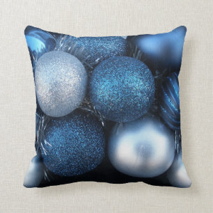 Blue Christmas Cushion
