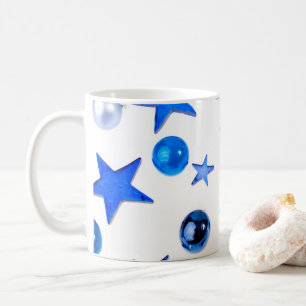 Blue Christmas Decoration ornaments photo Coffee Mug