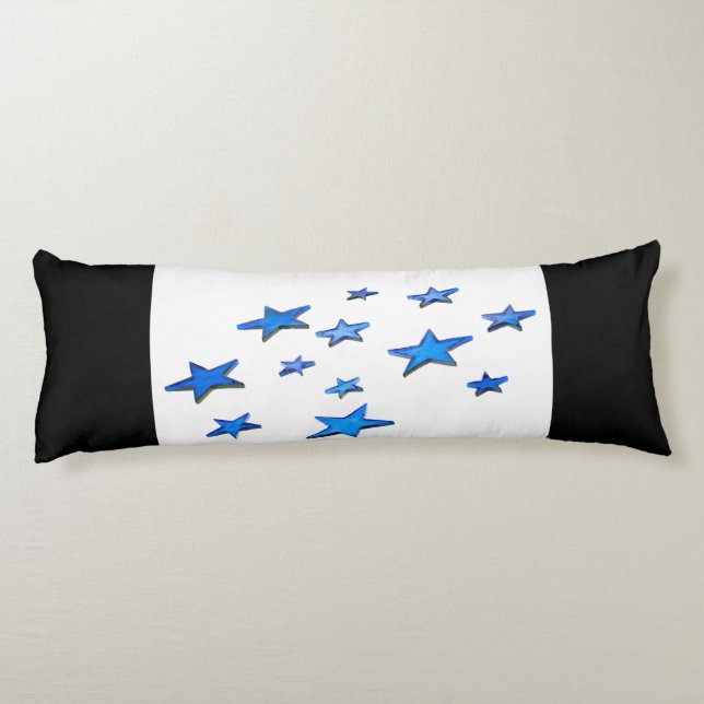 Blue Christmas Decorations Body Cushion (Back)