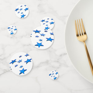 Blue Christmas Decorations Confetti