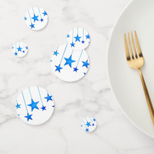 Blue Christmas Decorations Confetti