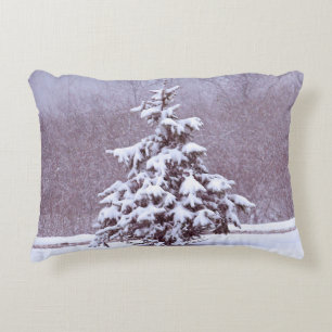 Blue Christmas Decorative Cushion