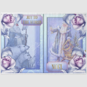 Blue Christmas Design Series 2 Tissue Paper