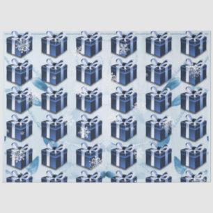 Blue Christmas Gift Tissue Paper