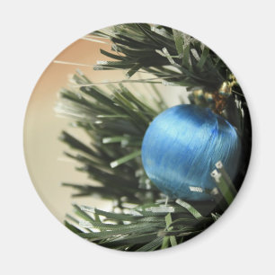 Blue Christmas Magnet