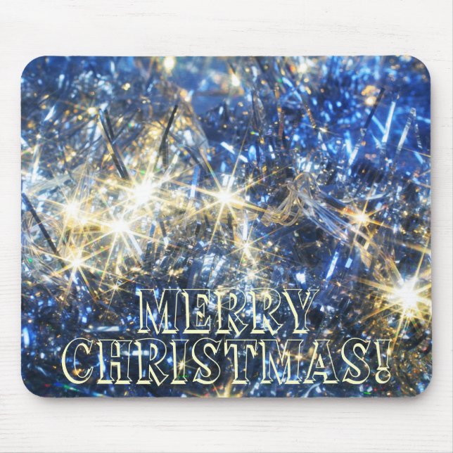 Blue Christmas Mousepad (Front)