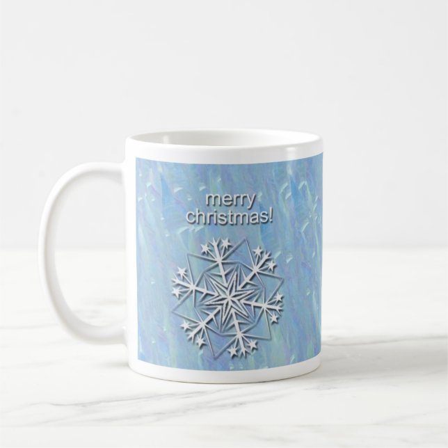 Blue Christmas Mug (Left)