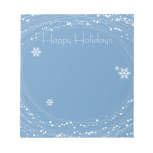 blue Christmas Notepad