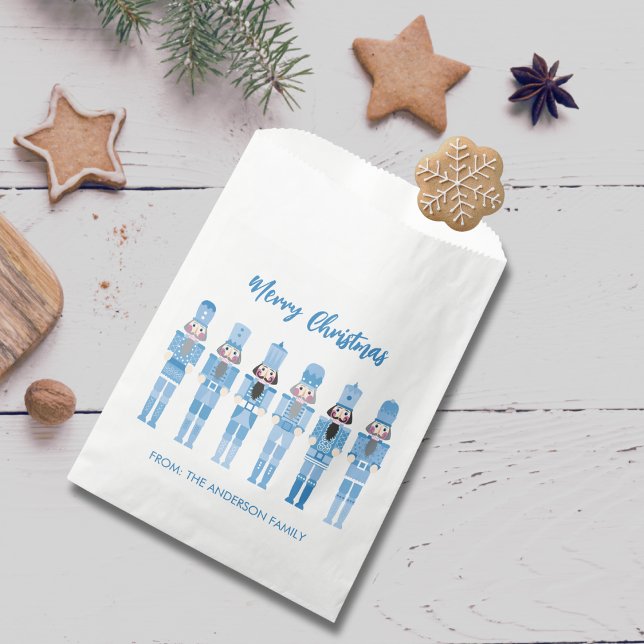 BLUE CHRISTMAS NUTCRACKER FAVOUR BAG (Creator Uploaded)