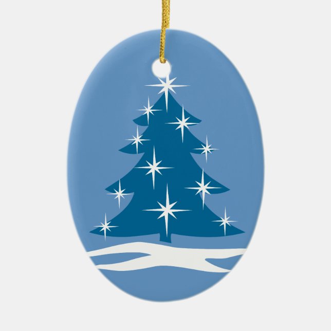 Blue Christmas Ornament Chrismas Tree Decoration (Front)
