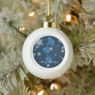 Blue Christmas Ornaments