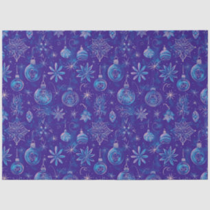Blue Christmas Ornaments Christmas Tissue Paper