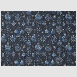 Blue Christmas Ornaments Christmas Tissue Paper