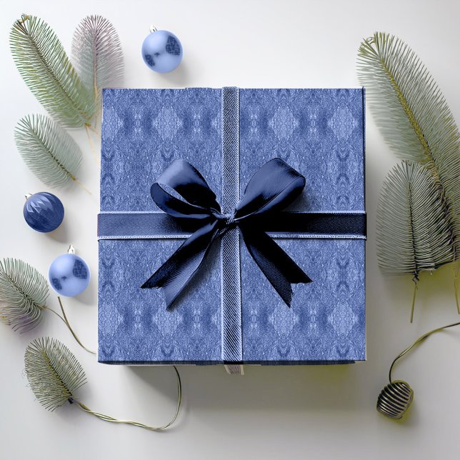 Blue Christmas Pattern#32 ID1009 Wrapping Paper (Creator Uploaded)