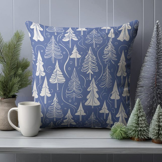 Blue Christmas Pattern#6 ID1009 Cushion (Creator Uploaded)