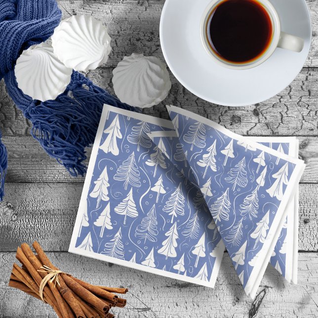 Blue Christmas Pattern#6 ID1009 Napkin (Creator Uploaded)