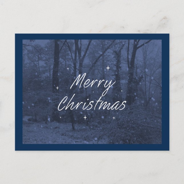 Blue Christmas Postcards (Front)