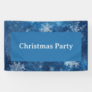 Blue Christmas Snowflake  Banner