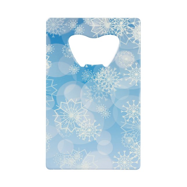 Blue Christmas Snowflakes        (Front)