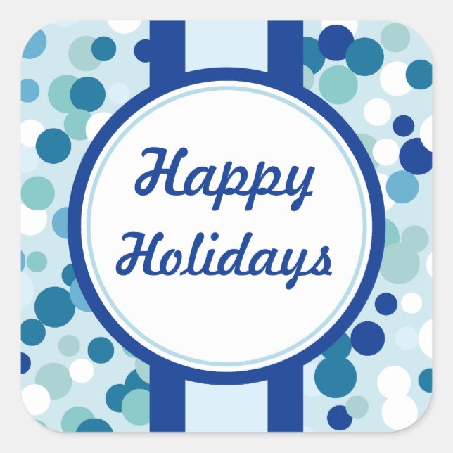 Blue Christmas Stickers (Front)