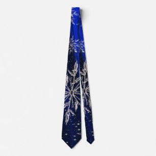Blue christmas tie