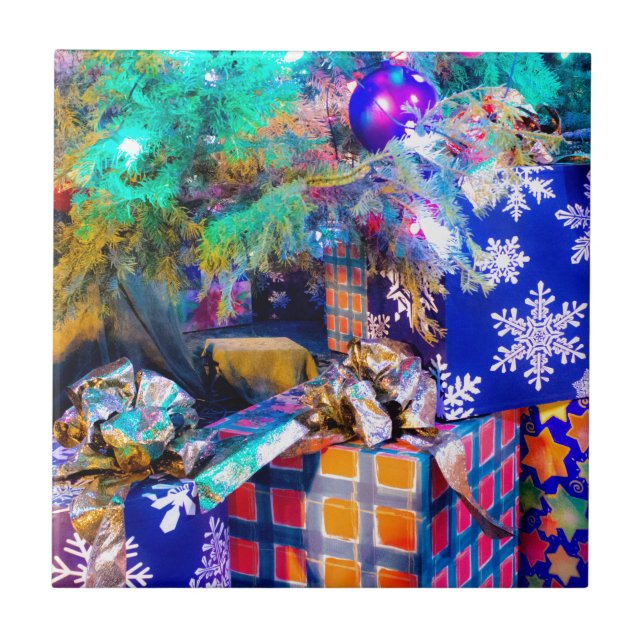 Blue Christmas Tile (Front)