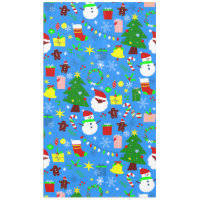 blue christmas tree black santa