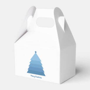 Blue Christmas Tree Favour Box