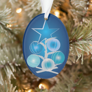 Blue Christmas tree Ornament