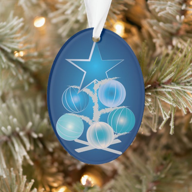 Blue Christmas tree Ornament (Tree)