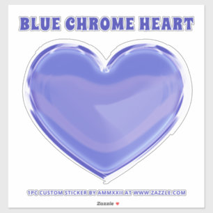 Blue Chrome Heart