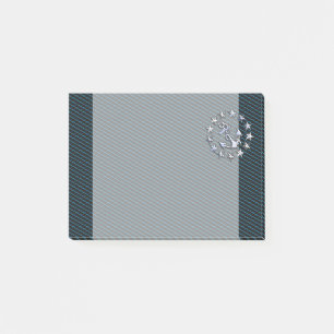 Blue Chrome Like Yacht Flag Automotive Grille Post-it Notes