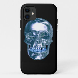 Blue Chrome Skull iPhone 5G  Case