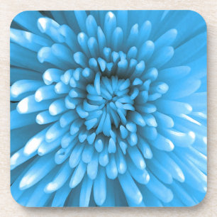Blue Chrysanthemum Coaster