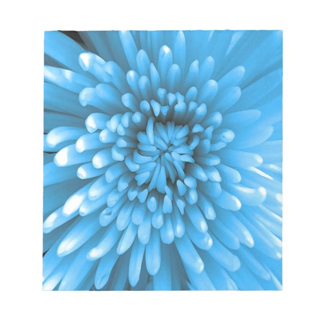 Blue Chrysanthemum Notepad (Front)