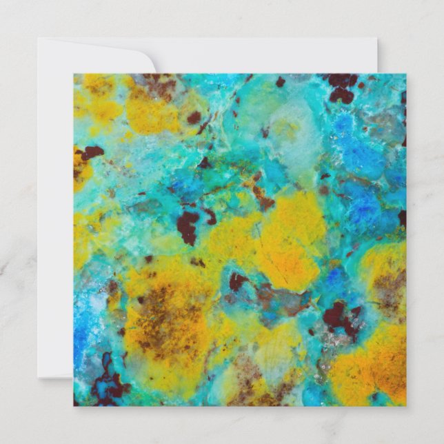 Blue Chrysocolla Jasper Card (Front)