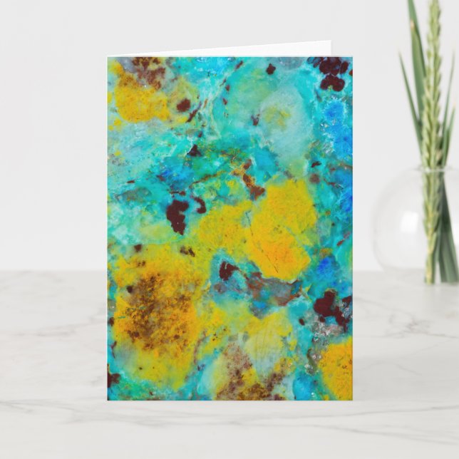 Blue Chrysocolla Jasper Card (Front)