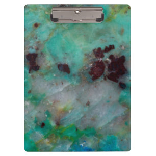 Blue Chrysocolla Jasper Clipboard