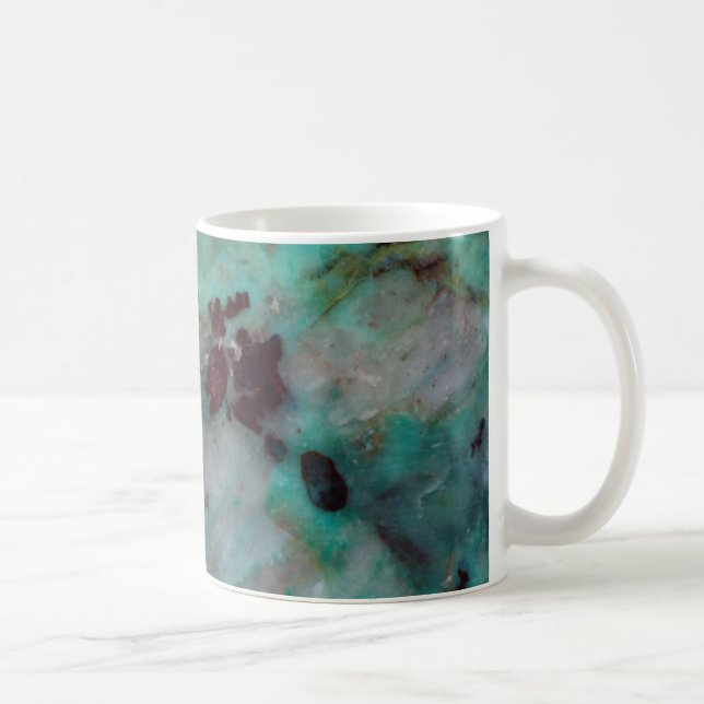 Blue Chrysocolla Jasper Coffee Mug (Right)