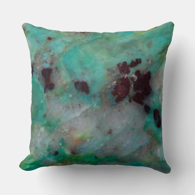 Blue Chrysocolla Jasper Cushion (Front)