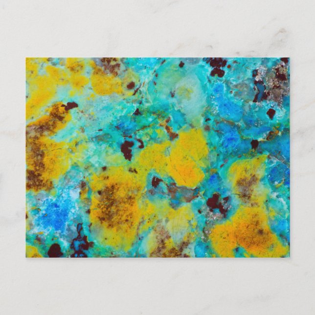 Blue Chrysocolla Jasper Postcard (Front)