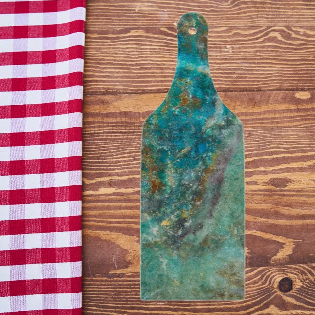 Blue Chrysocolla Mineral Stone Cutting Board (In Situ)