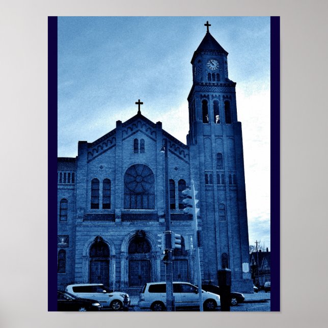 Blue Church Poster (Front)