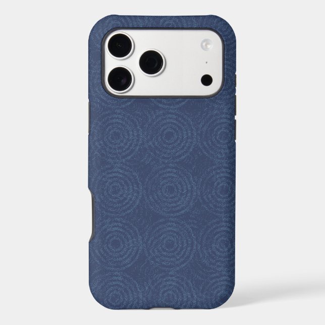 Blue Circle Geometric Pattern (Back)