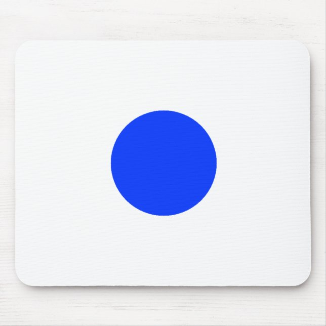 Blue Circle Square CircleTrans-3 The MUSEUM Zazzle Mouse Pad (Front)