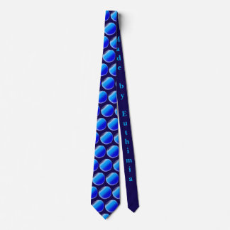 Blue circle tie